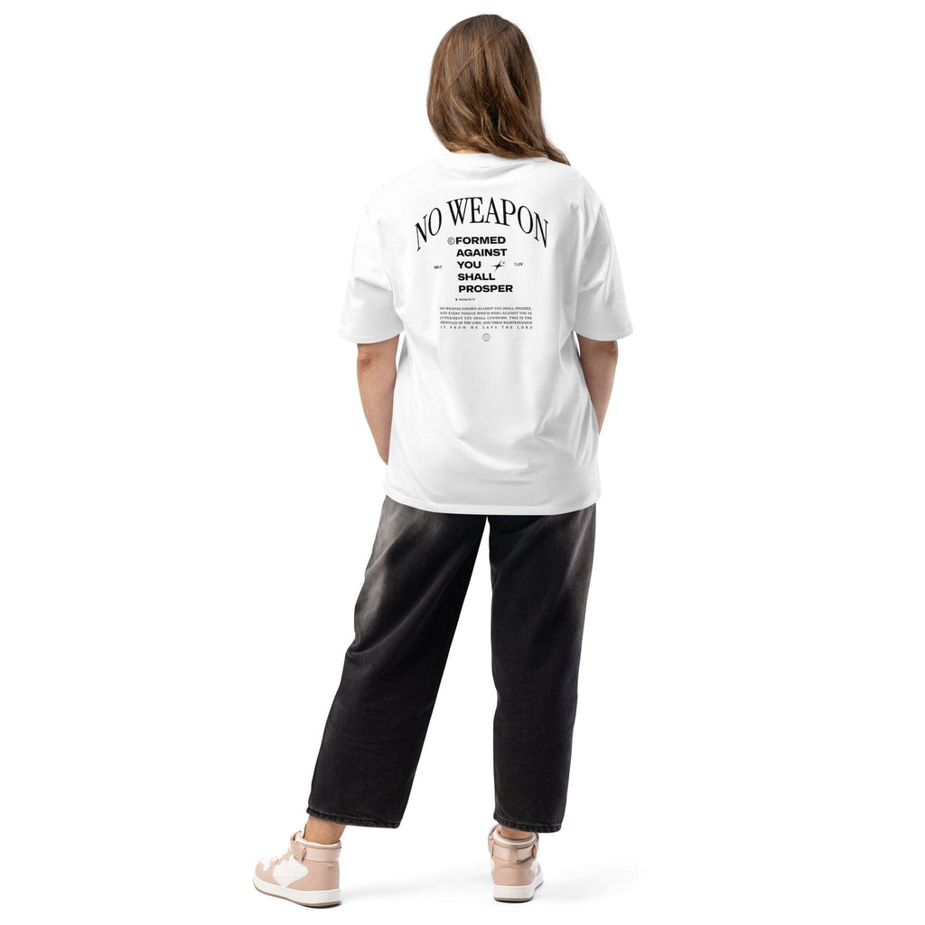 "No Weapon" Oversized T-shirt - Crowned Kingdom Collection