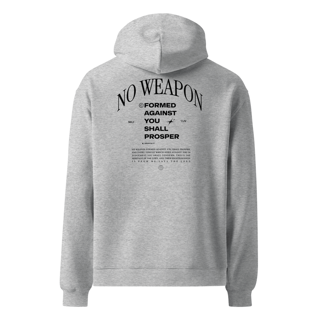 "No Weapon" Oversized Hoodie - Crowned Kingdom Collection