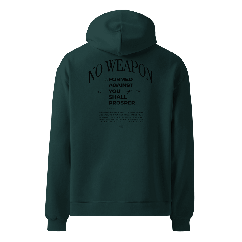 "No Weapon" Oversized Hoodie - Crowned Kingdom Collection